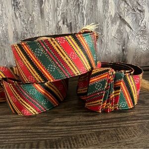 Multicolor Striped Women's Belt